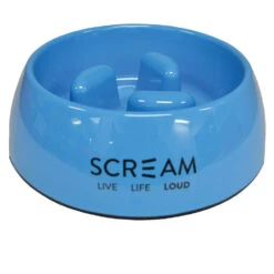 Scream Round Slow-Down Pillar Bowl 13 Scream Round Slow-Down Pillar Bowl -Vetn Pet Direct Store pillar bowl blue