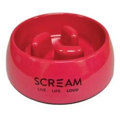 Scream Round Slow-Down Pillar Bowl 15 Scream Round Slow-Down Pillar Bowl -Vetn Pet Direct Store pillar bowl pink