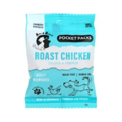 Mimi & Munch Roast Chicken Baked Biscuits Pocket Pack 5x15g Mini Packs