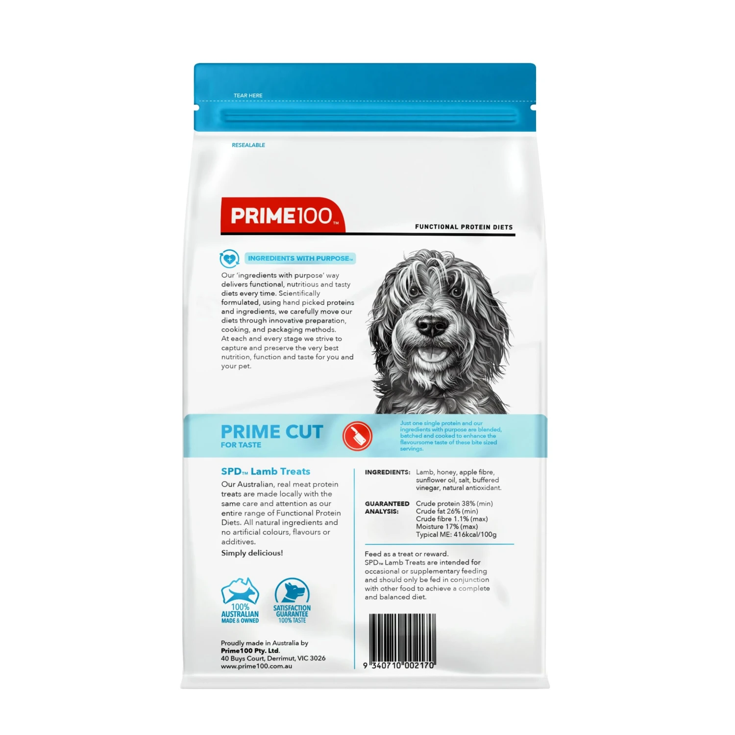 Prime100 SPD Prime Cut Lamb Treats 100g 2 Prime100 SPD Prime Cut Lamb Treats 100g - Image 2