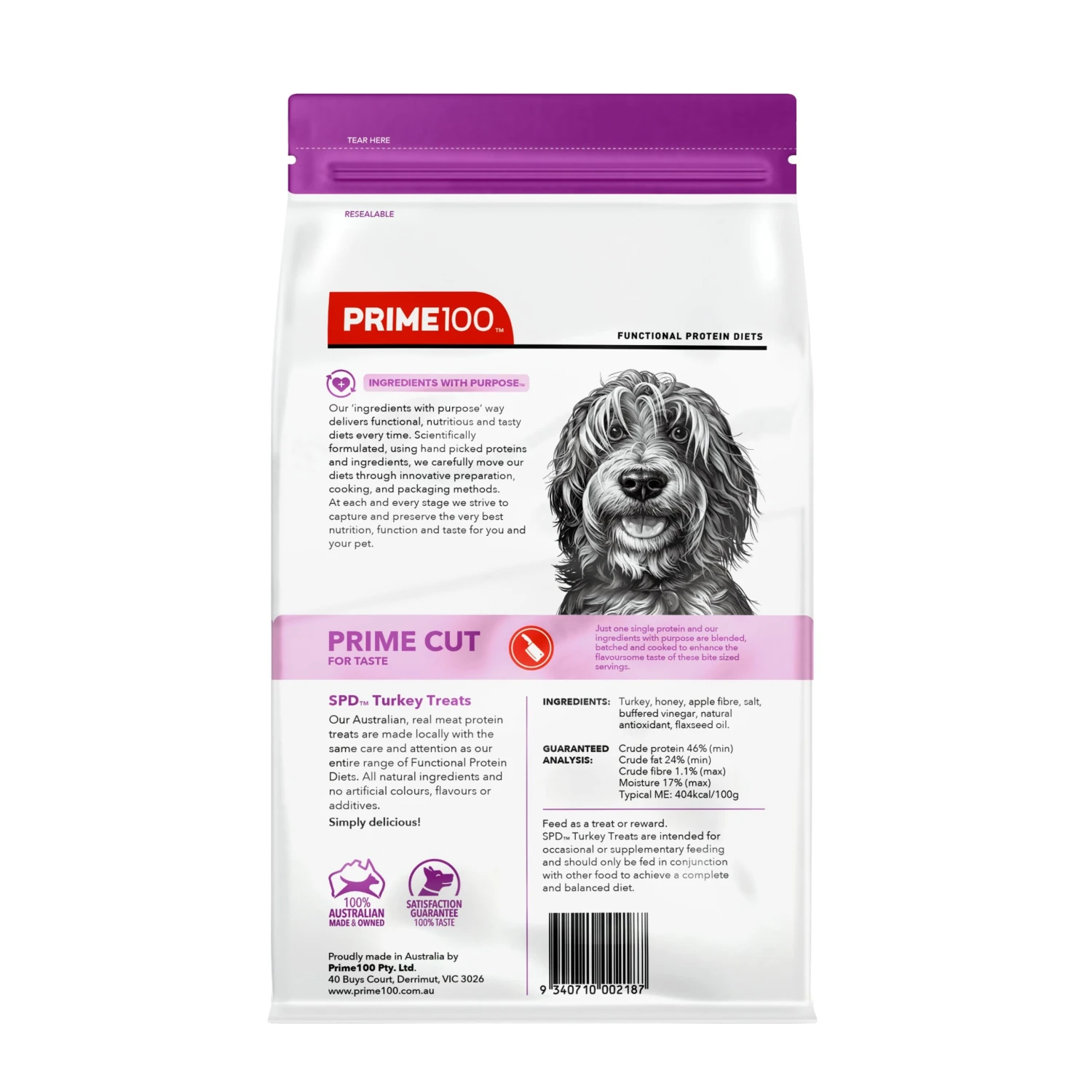 Prime100 SPD Prime Cut Turkey Treats 100g 2 Prime100 SPD Prime Cut Turkey Treats 100g - Image 2