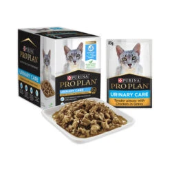 PRO PLAN Adult Urinary Care Chicken In Gravy Wet Cat Food Pouches 85g X 12