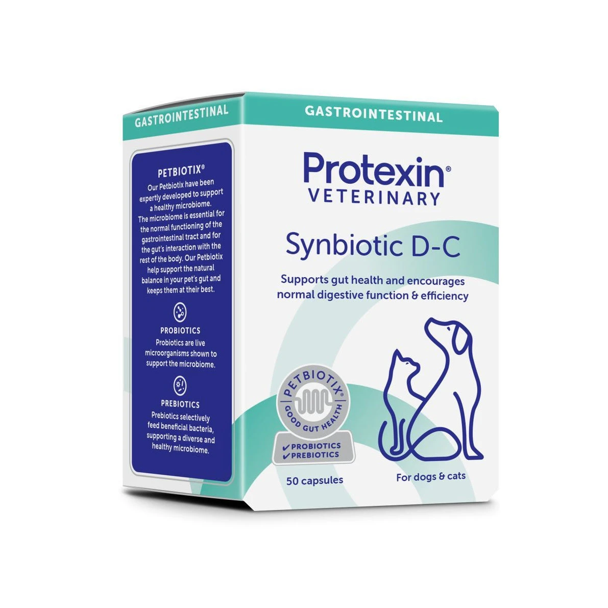 Protexin Synbiotic D-C Probiotic & Prebiotic Capsules - 50 1 Protexin Synbiotic D-C Probiotic & Prebiotic Capsules - 50