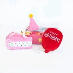Zippy Paws Pup Birthday Box -Vetn Pet Direct Store pup birthday box pink