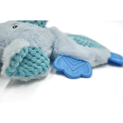 PuppyPlay Crinkle Teether Puppy & Small Dog Toy - Blue Elephant -Vetn Pet Direct Store puppy play elephant 5