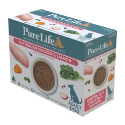 Pure Life Australian Chicken & Salmon Paté Adult Wet Dog Food 90g X 12