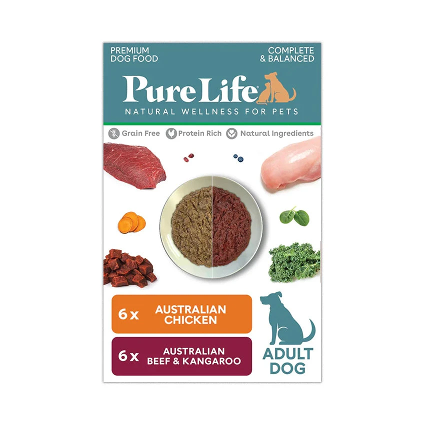 Pure Life Variety Pack Wet Dog Food For Adult Dogs 90g X 12 2 Pure Life Variety Pack Wet Dog Food For Adult Dogs 90g X 12 - Image 2