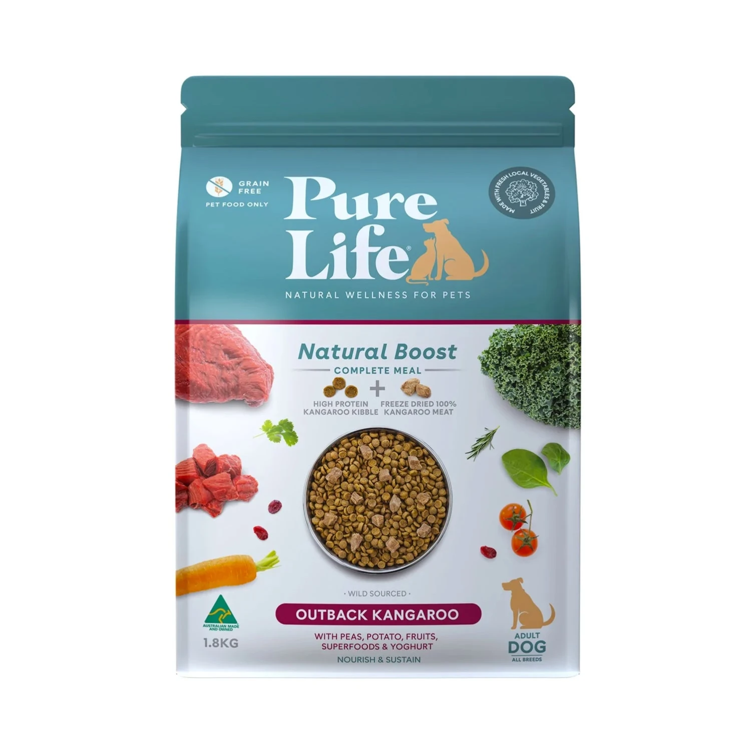 Pure Life Outback Kangaroo For Adult Dogs 2 Pure Life Outback Kangaroo For Adult Dogs - Image 2