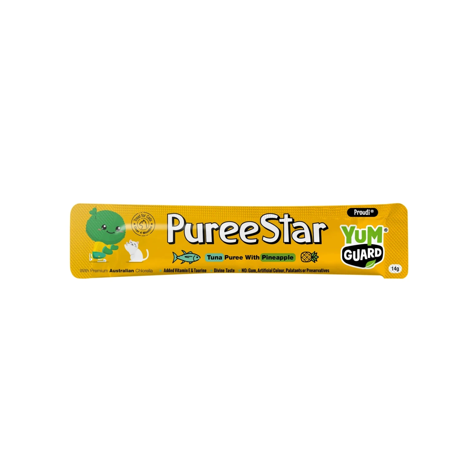 YumGuard Puree Star Tuna With Pineapple Cat Treat 14g X 6 3 YumGuard Puree Star Tuna With Pineapple Cat Treat 14g X 6 - Image 3