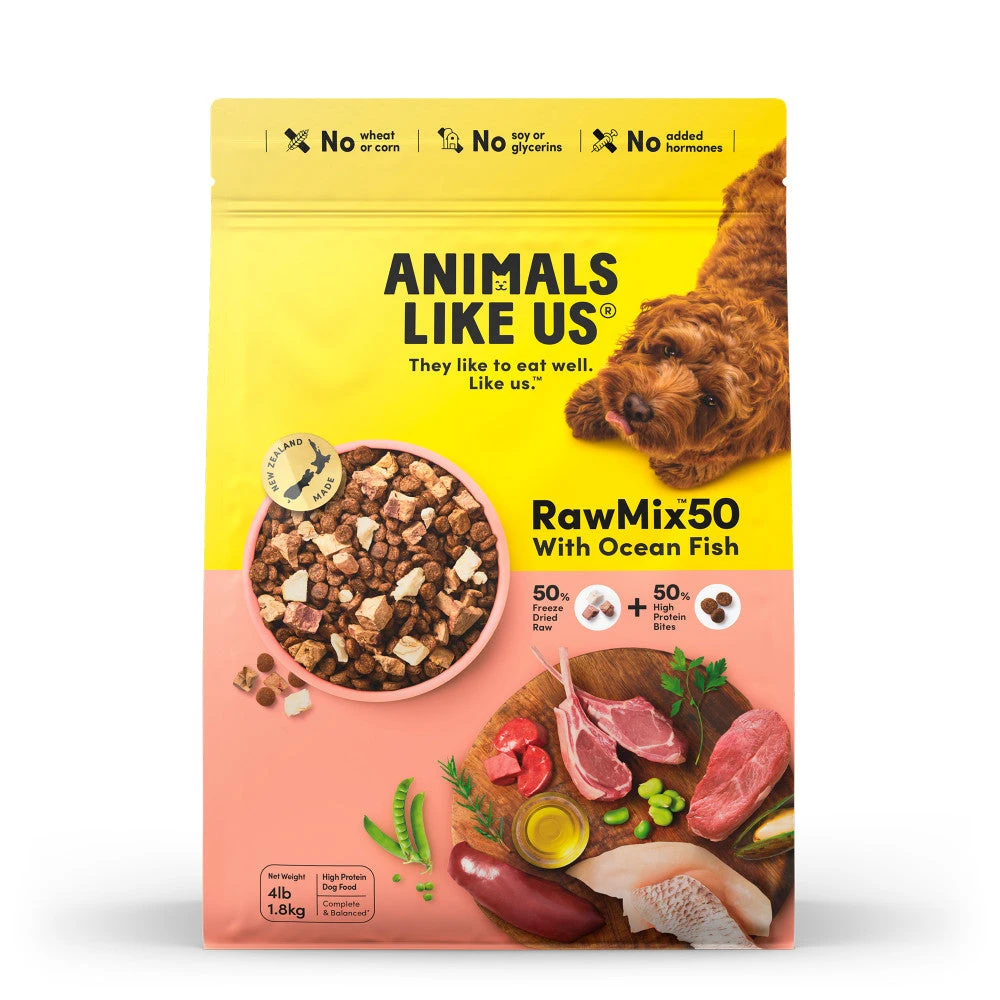 Animals Like Us RawMix50 With Ocean Fish Dry Dog Food 1 Animals Like Us RawMix50 With Ocean Fish Dry Dog Food