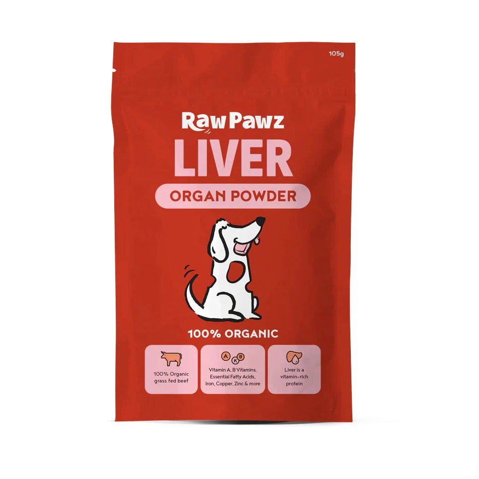 Raw Pawz 100% Organic Liver Organ Powder 105g 1 Raw Pawz 100% Organic Liver Organ Powder 105g