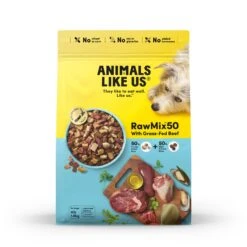Animals Like Us RawMix50 With Grass Fed Beef Dry Dog Food -Vetn Pet Direct Store rawmix50 beef 1.8kg