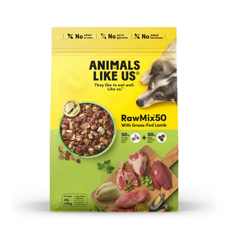 Animals Like Us RawMix50 With Grass Fed Lamb Dry Dog Food 1 Animals Like Us RawMix50 With Grass Fed Lamb Dry Dog Food