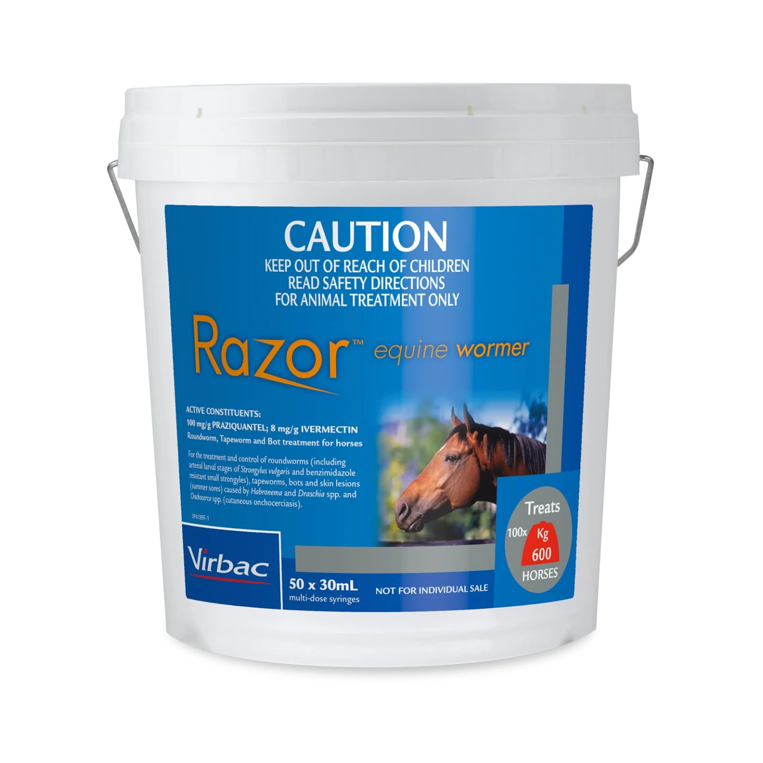 Virbac Equine RAZOR Wormer - Stud Bucket (50) 1 Virbac Equine RAZOR Wormer - Stud Bucket (50)