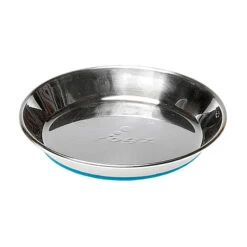 Rogz Anchovy Whisker Friendly Stainless Steel Cat Bowl 6 Rogz Anchovy Whisker Friendly Stainless Steel Cat Bowl -Vetn Pet Direct Store rogz anchovy blue