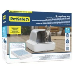 PetSafe ScoopFree Crystal Pro Self-Cleaning Litter Box 9 PetSafe ScoopFree Crystal Pro Self-Cleaning Litter Box -Vetn Pet Direct Store scoopfree pro hooded self cleaning 4