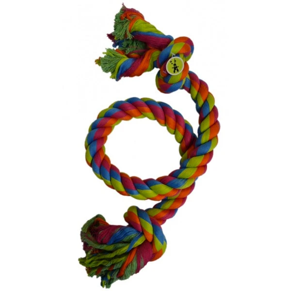 Scream 2-Knot Jumbo Rope Dog Toy 2 Scream 2-Knot Jumbo Rope Dog Toy - Image 2