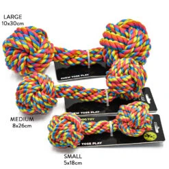 Scream Rope Fist Dumbbell Dog Toy 9 Scream Rope Fist Dumbbell Dog Toy -Vetn Pet Direct Store scream dumbbell 4