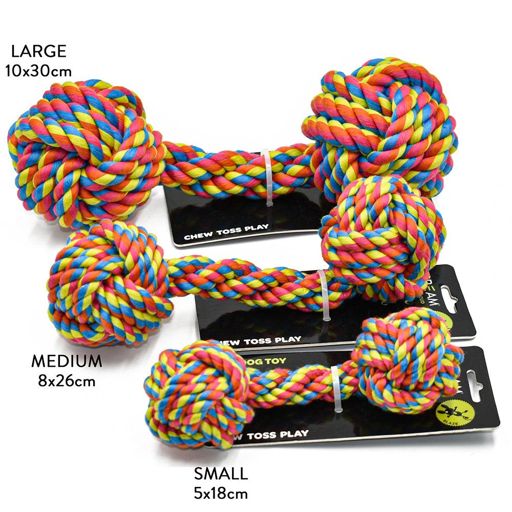 Scream Rope Fist Dumbbell Dog Toy 4 Scream Rope Fist Dumbbell Dog Toy - Image 4