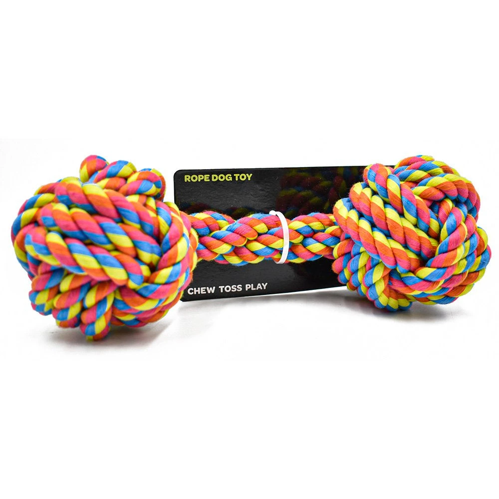 Scream Rope Fist Dumbbell Dog Toy 1 Scream Rope Fist Dumbbell Dog Toy