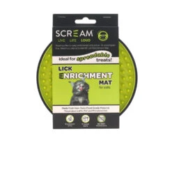 Scream Cat Lick Enrichment Mat For Crate/Cage - Round
