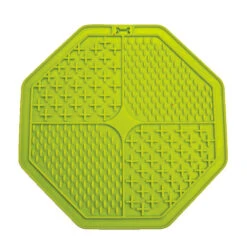 Scream Lick Enrichment Mat Suction Base - Octagon 16 Scream Lick Enrichment Mat Suction Base - Octagon -Vetn Pet Direct Store scream lick mat octagon green