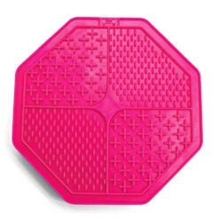 Scream Lick Enrichment Mat Suction Base - Octagon 17 Scream Lick Enrichment Mat Suction Base - Octagon -Vetn Pet Direct Store scream lick mat octagon pink