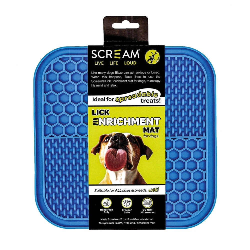 Scream Lick Enrichment Mat Non Skid Base - Square 2 Scream Lick Enrichment Mat Non Skid Base - Square - Image 2