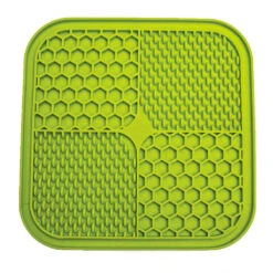 Scream Lick Enrichment Mat Non Skid Base - Square 17 Scream Lick Enrichment Mat Non Skid Base - Square -Vetn Pet Direct Store scream lick mat square green