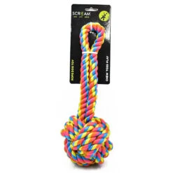 Scream Rope Fist Tug Dog Toy