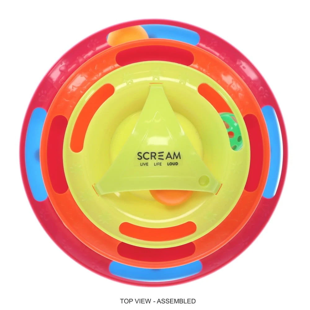 Scream Triple Layer Orb Tower Cat Toy With Top Arch 4 Scream Triple Layer Orb Tower Cat Toy With Top Arch - Image 4