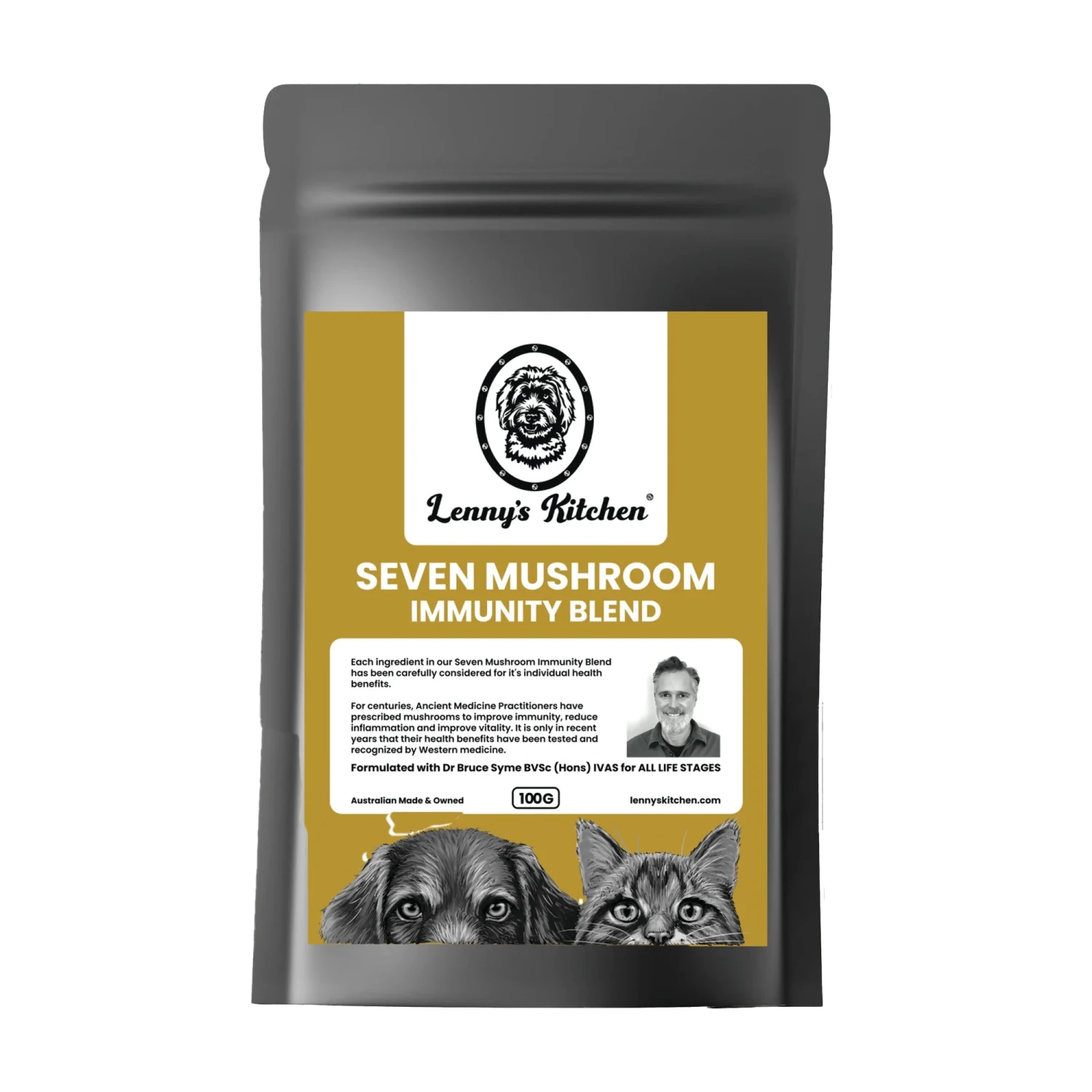 Lenny's Kitchen Seven Mushroom Immunity Blend 100g 1 Lenny's Kitchen Seven Mushroom Immunity Blend 100g