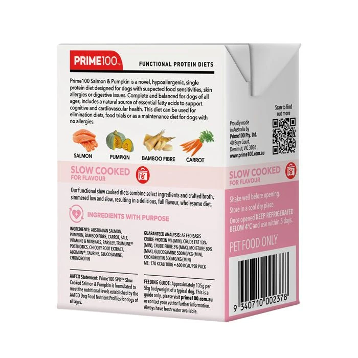 Prime100 SPD Slow Cooked Salmon & Pumpkin 354g 2 Prime100 SPD Slow Cooked Salmon & Pumpkin 354g - Image 2