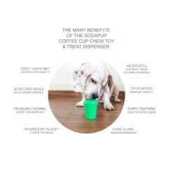 SodaPup Coffee Cup Treat Dispensing Dog Toy 11 SodaPup Coffee Cup Treat Dispensing Dog Toy -Vetn Pet Direct Store sodapup coffee cup 05