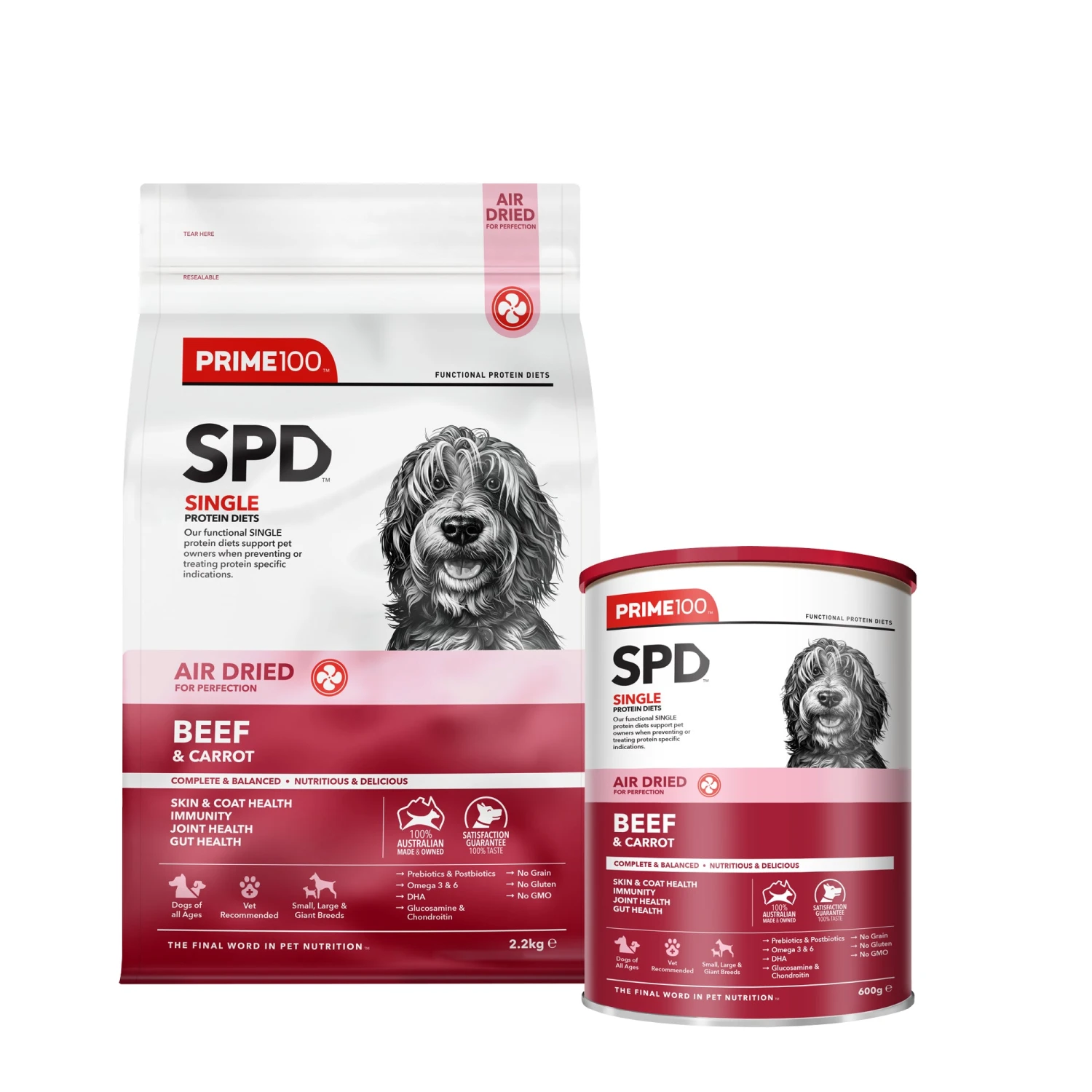 Prime100 SPD Air Dried Beef & Carrot 1 Prime100 SPD Air Dried Beef & Carrot