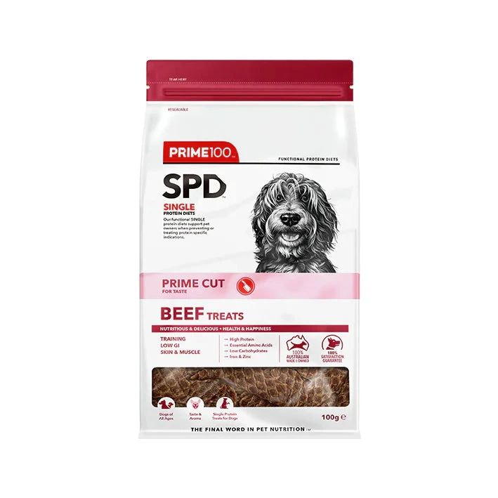 Prime100 SPD Prime Cut Beef Treats 100g 1 Prime100 SPD Prime Cut Beef Treats 100g
