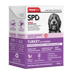 Prime100 SPD Slow Cooked Turkey & Flaxseed 354g