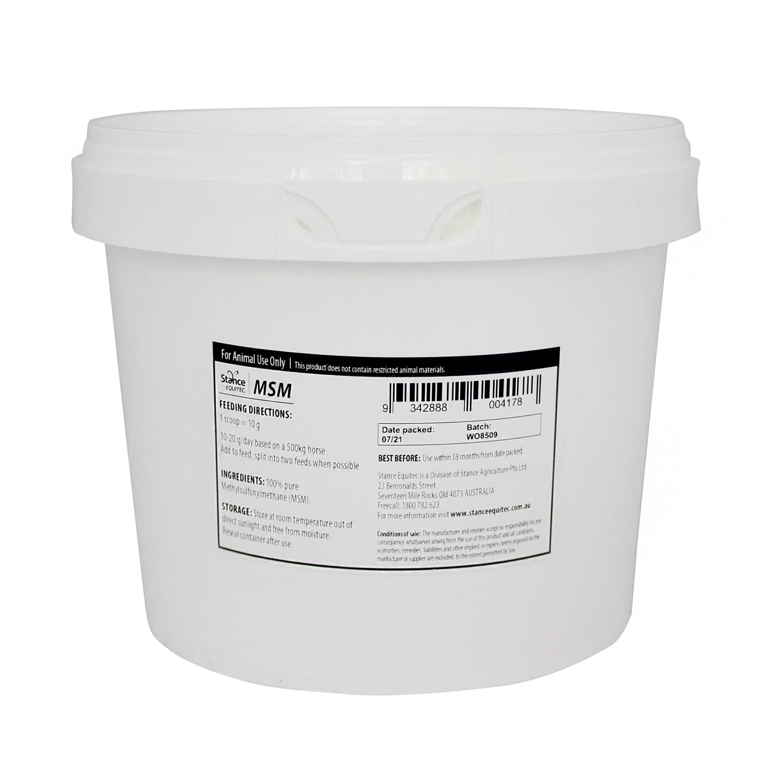 Stance Equitec MSM 1kg 2 Stance Equitec MSM 1kg - Image 2
