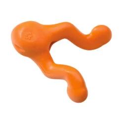 West Paw Zogoflex Tizzi Treat & Tug Dog Toy 17 West Paw Zogoflex Tizzi Treat & Tug Dog Toy -Vetn Pet Direct Store tizzi orange