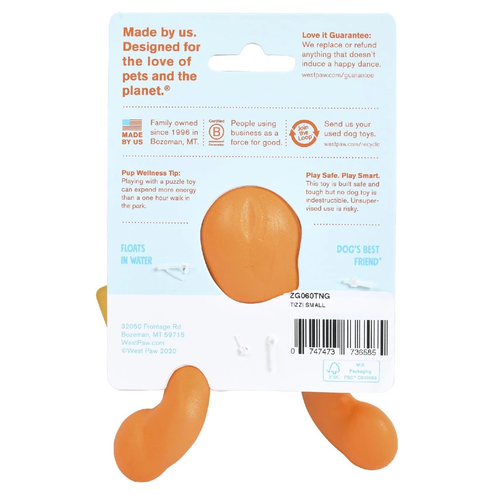 West Paw Zogoflex Tizzi Treat & Tug Dog Toy 4 West Paw Zogoflex Tizzi Treat & Tug Dog Toy - Image 4