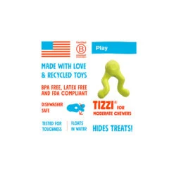 West Paw Zogoflex Tizzi Treat & Tug Dog Toy 14 West Paw Zogoflex Tizzi Treat & Tug Dog Toy -Vetn Pet Direct Store tizzi media 06