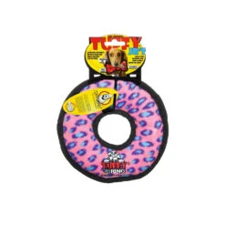 Tuffy JR Ring -Vetn Pet Direct Store tuffy jr ring pink leopard
