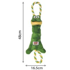 KONG Tugger Knots Frog 5 KONG Tugger Knots Frog -Vetn Pet Direct Store tugger knots frog size