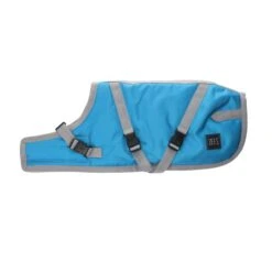 ZeeZ Supreme Dog Coat - Turquoise/Grey