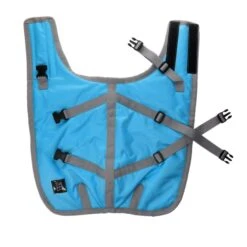 ZeeZ Supreme Dog Coat - Turquoise/Grey -Vetn Pet Direct Store turquoise grey 3