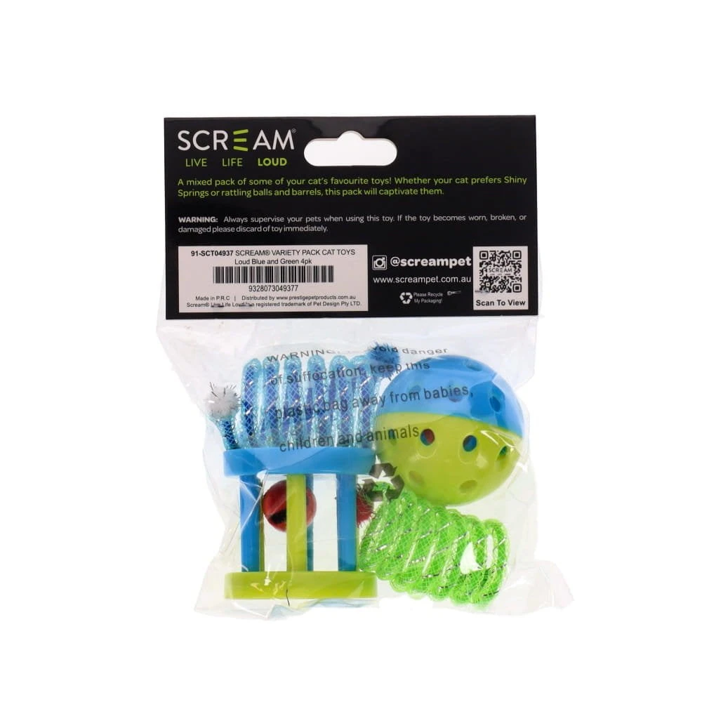 Scream Variety Pack Cat Toys - 4 Pack 2 Scream Variety Pack Cat Toys - 4 Pack - Image 2