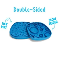 West Paw Seaflex Feast Mat - Double Sided Lick Mat Slow Feeder For Dogs - Bubbles -Vetn Pet Direct Store west paw bubbles 3