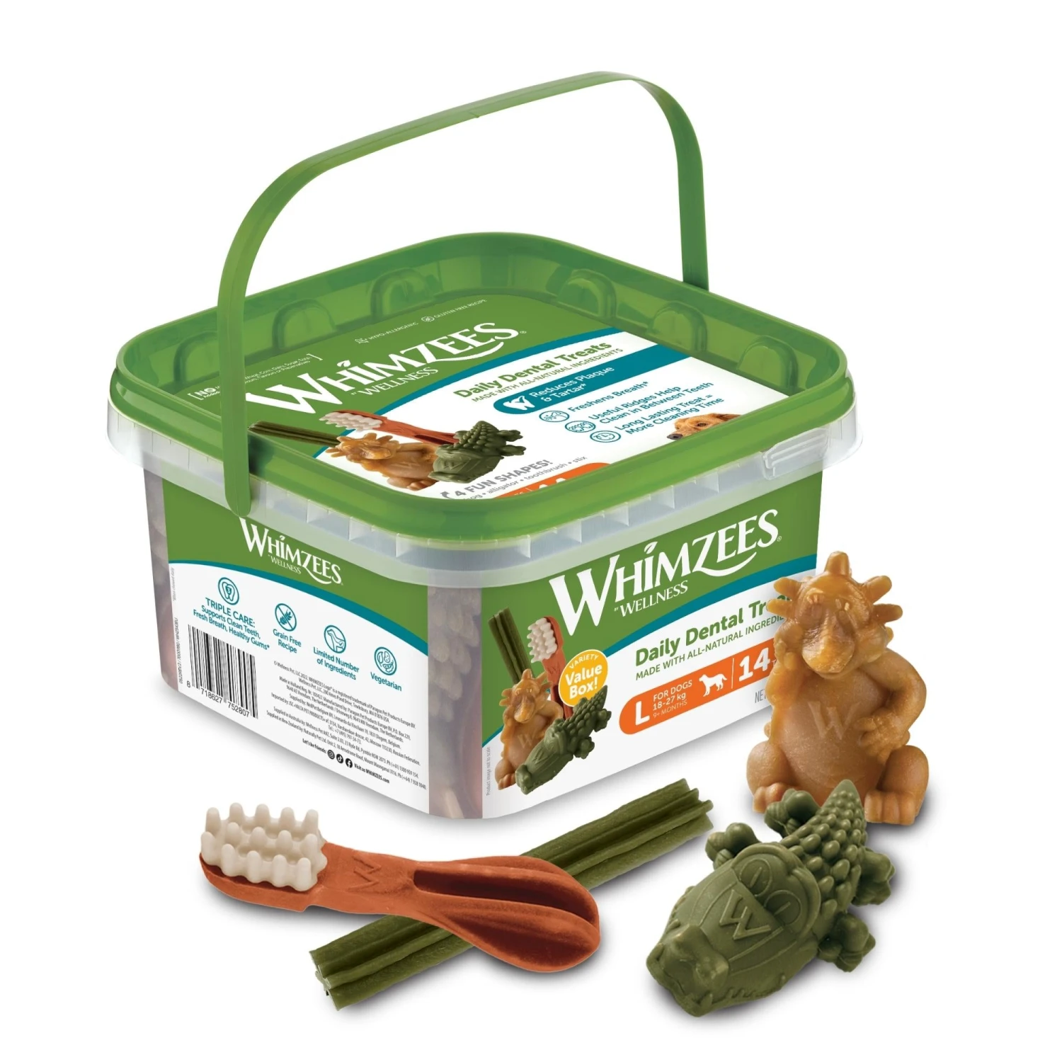 Whimzees Daily Dental Treats Variety Value Box 3 Whimzees Daily Dental Treats Variety Value Box - Image 3