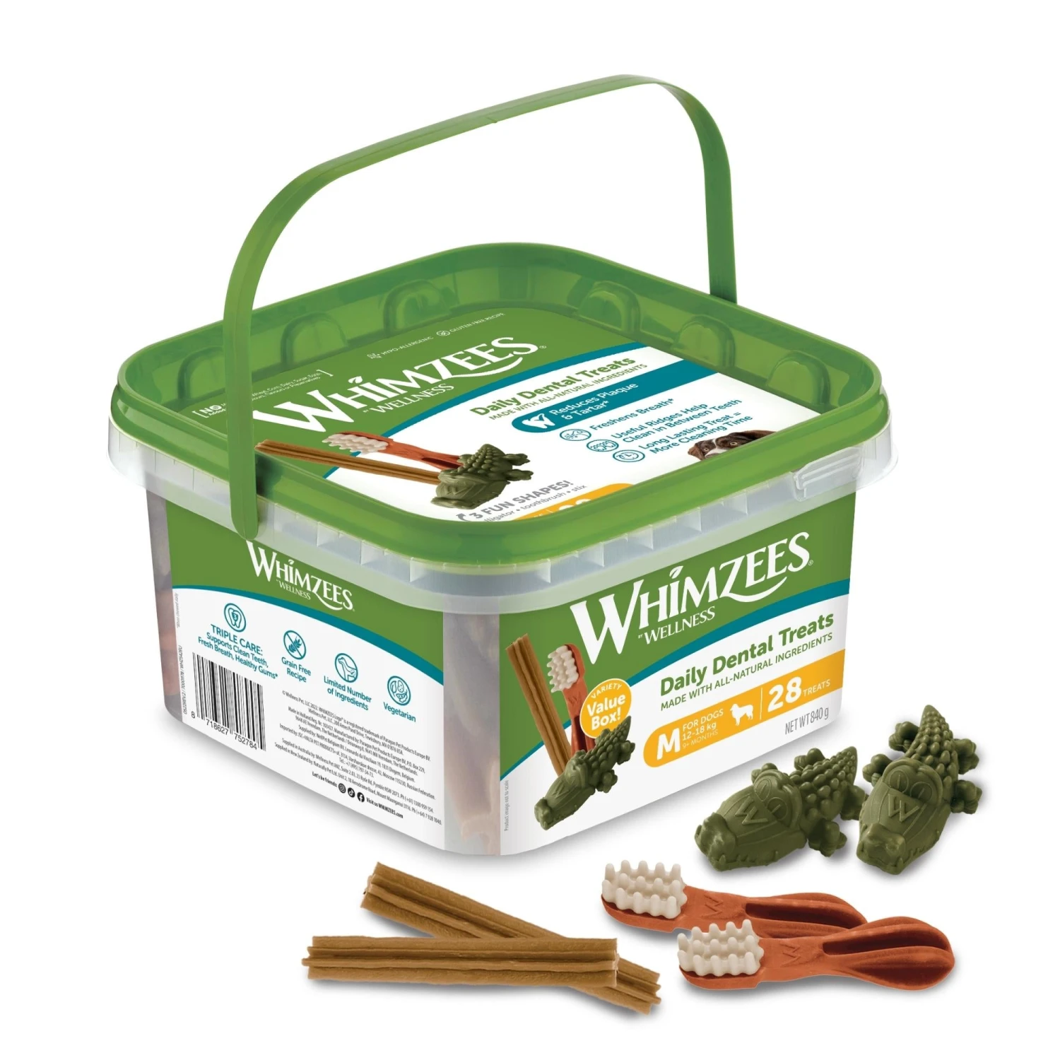 Whimzees Daily Dental Treats Variety Value Box 2 Whimzees Daily Dental Treats Variety Value Box - Image 2