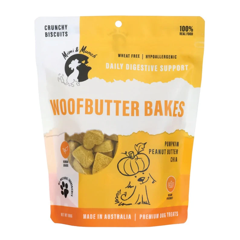 Mimi & Munch Woofbutter Bakes Treats 180g 1 Mimi & Munch Woofbutter Bakes Treats 180g